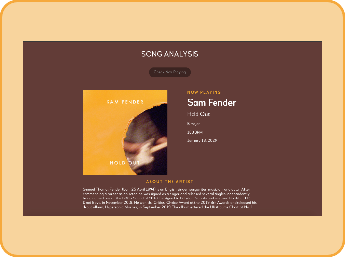 Song Analysis project